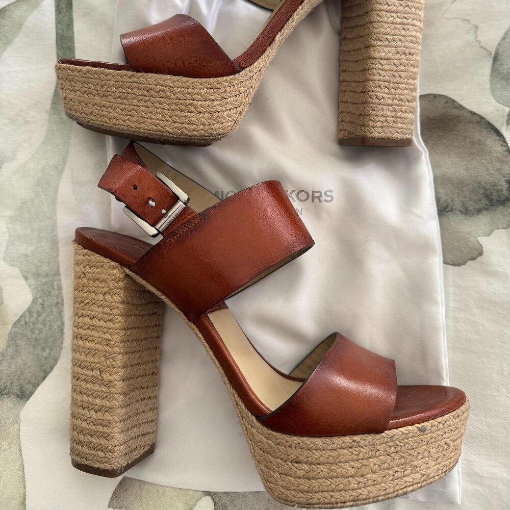 Michael Kors Collection Leather Sandals